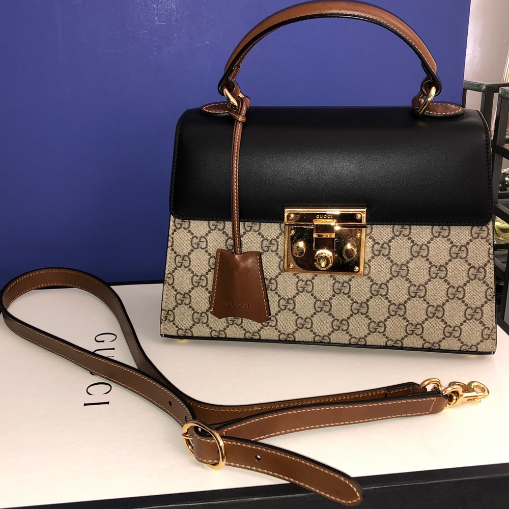Gucci - Padlock small GG top handle bag